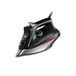 Blitzangebot ⭐ Rowenta DW8210D1, Trocken- & Dampfbügeleisen, Mikrodampf 400 HD Laser-Grundplatte, 2 M, 200 G/min, Schwarz, Rot, 50 G/min 🎉