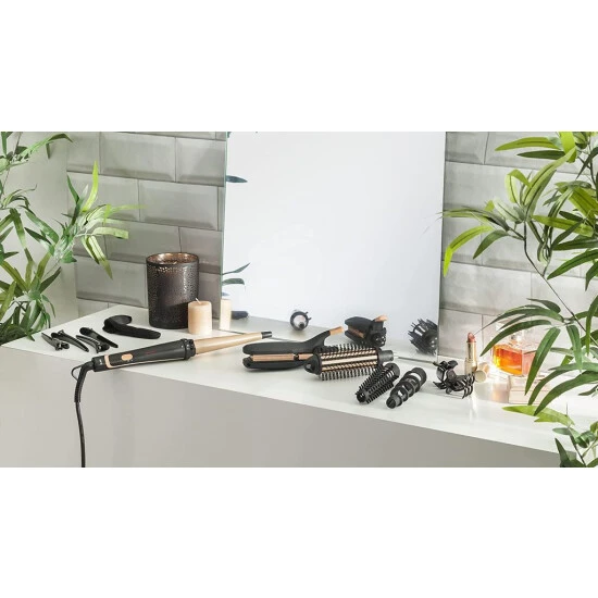 Coupon ✨ Rowenta CF4231 Infinite Looks 14-in-1 Multistyler | Keramikbeschichtung | Kühle Spitze | Inkl. Stylingaufsätze (Haarglätter/Kreppeisen/Lockenstab/Warmluftbürste) Und Zubehör | Schwarz/Kupfer ⭐ 7 Coupon ✨ Rowenta CF4231 Infinite Looks 14-in-1 Multistyler | Keramikbeschichtung | Kühle Spitze | Inkl. Stylingaufsätze (Haarglätter/Kreppeisen/Lockenstab/Warmluftbürste) Und Zubehör | Schwarz/Kupfer ⭐ - Image 7