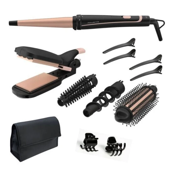 Coupon ✨ Rowenta CF4231 Infinite Looks 14-in-1 Multistyler | Keramikbeschichtung | Kühle Spitze | Inkl. Stylingaufsätze (Haarglätter/Kreppeisen/Lockenstab/Warmluftbürste) Und Zubehör | Schwarz/Kupfer ⭐ 10 Coupon ✨ Rowenta CF4231 Infinite Looks 14-in-1 Multistyler | Keramikbeschichtung | Kühle Spitze | Inkl. Stylingaufsätze (Haarglätter/Kreppeisen/Lockenstab/Warmluftbürste) Und Zubehör | Schwarz/Kupfer ⭐ - Image 10