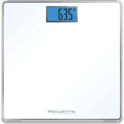 Besorgen 🔥 Rowenta BS1501 Classic Electronic Personal Scale, 31 X 31 Cm, Up To 160 Kg With Precision Scale Per 100 G, 22 Mm Thick, Batteries Included, Tempered Glass, White. 👏