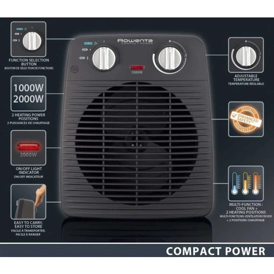 Bester Verkauf ⭐ Rowenta SO2210 Heizlüfter Compact Power 🛒 4 Bester Verkauf ⭐ Rowenta SO2210 Heizlüfter Compact Power 🛒 - Image 4