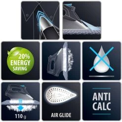 Bester Verkauf ✔️ Rowenta Effective DW 1120 Dampfbügeleisen 30 G/min, Dampfstoß 110 G, Edelstahl-Bügelsohle, Tropfstopp, Anit-Kalk, 2200 Watt, Bügeleisen ⌛ -Rowenta Verkäufe unnamed file 451