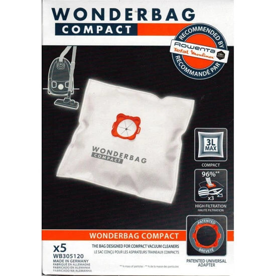 Bestpreis 🧨 Rowenta WB3051 Beutel Wonderbag Compact*5 🔥 2 Bestpreis 🧨 Rowenta WB3051 Beutel Wonderbag Compact*5 🔥 - Image 2